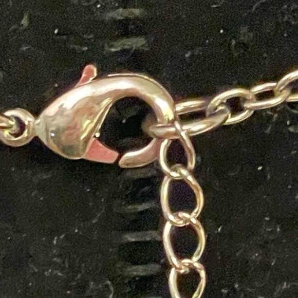 19” necklace w/round silver tone floating 17 birthstone opens locket w/charms - Picture 5 of 9